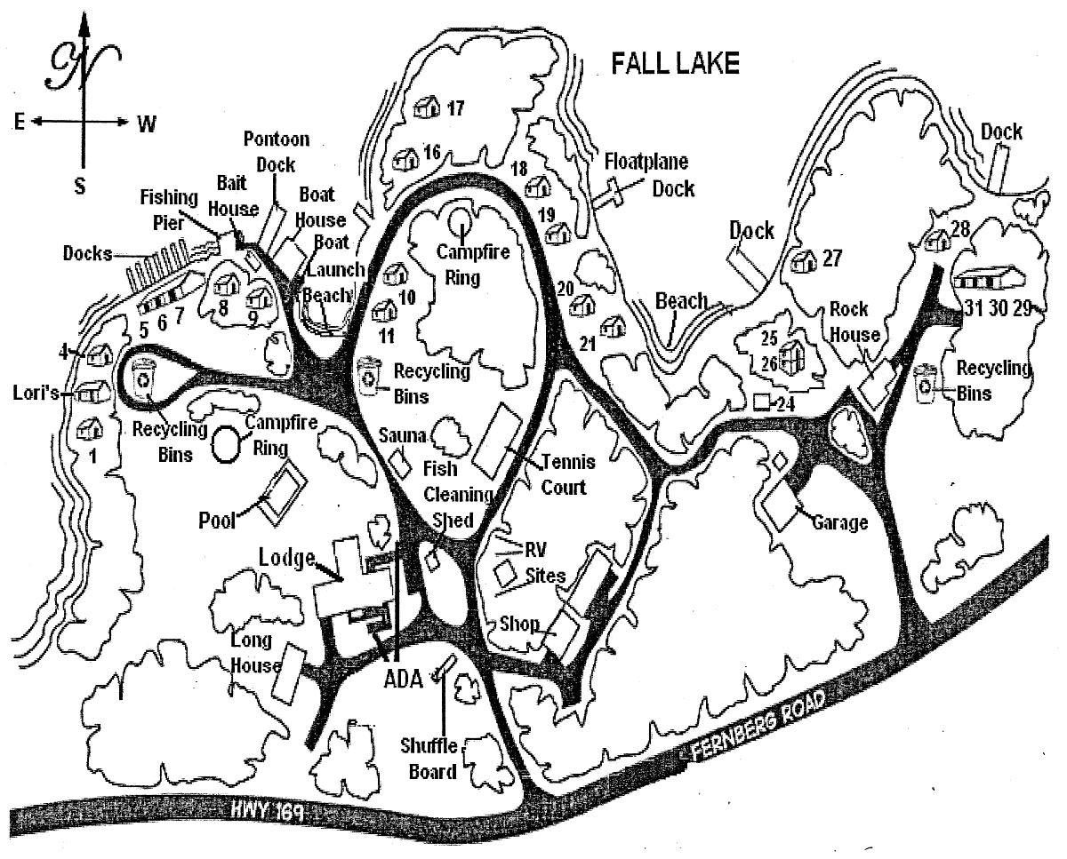 Cabins Map